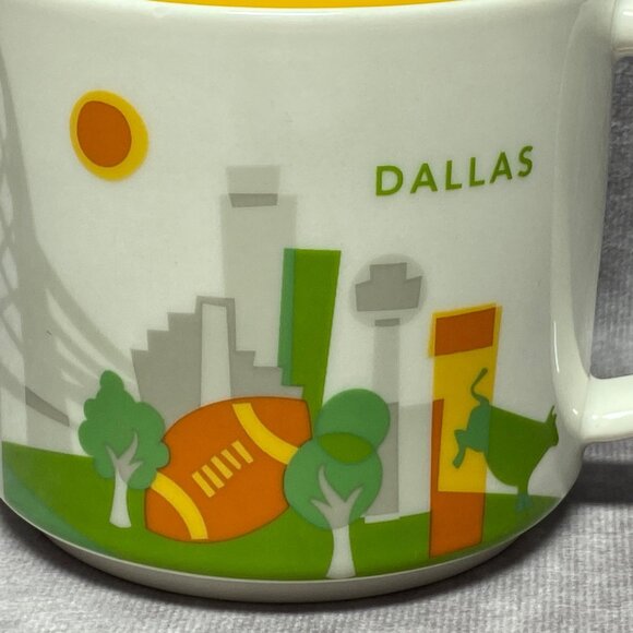 Starbucks 2015 You Are Here Collection Dallas Mug 14oz Ceramic Coffee Cup - Picture 2 of 11